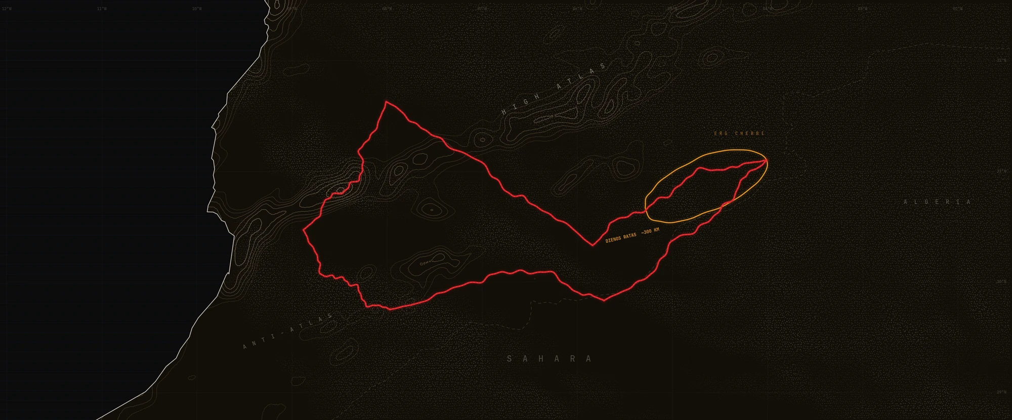 RATRACE AFRICA 2026 maršrutas per Maroką — 8 nakvynės